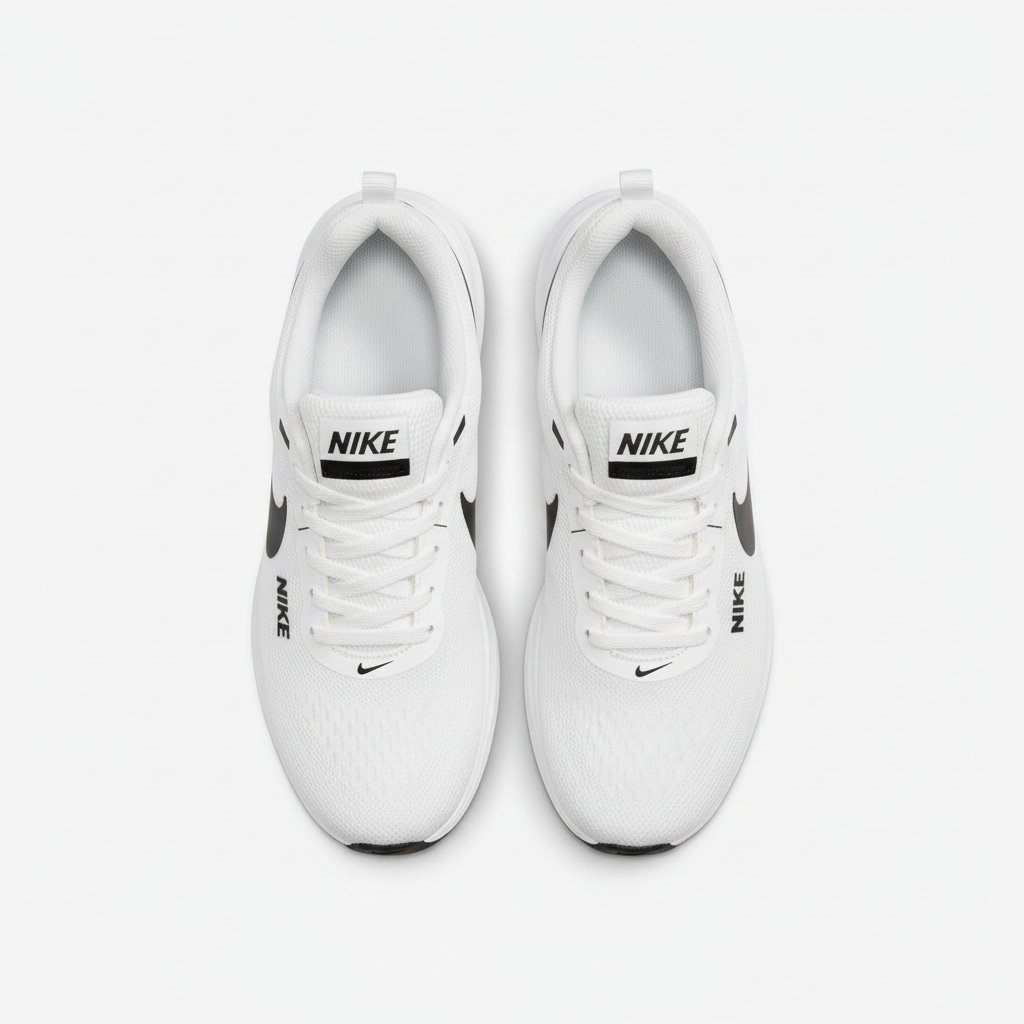 كوتشي نايك حريمي - منظر جانبي يبرز النعل المبطن لامتصاص الصدمات والراحة أثناء الجري
